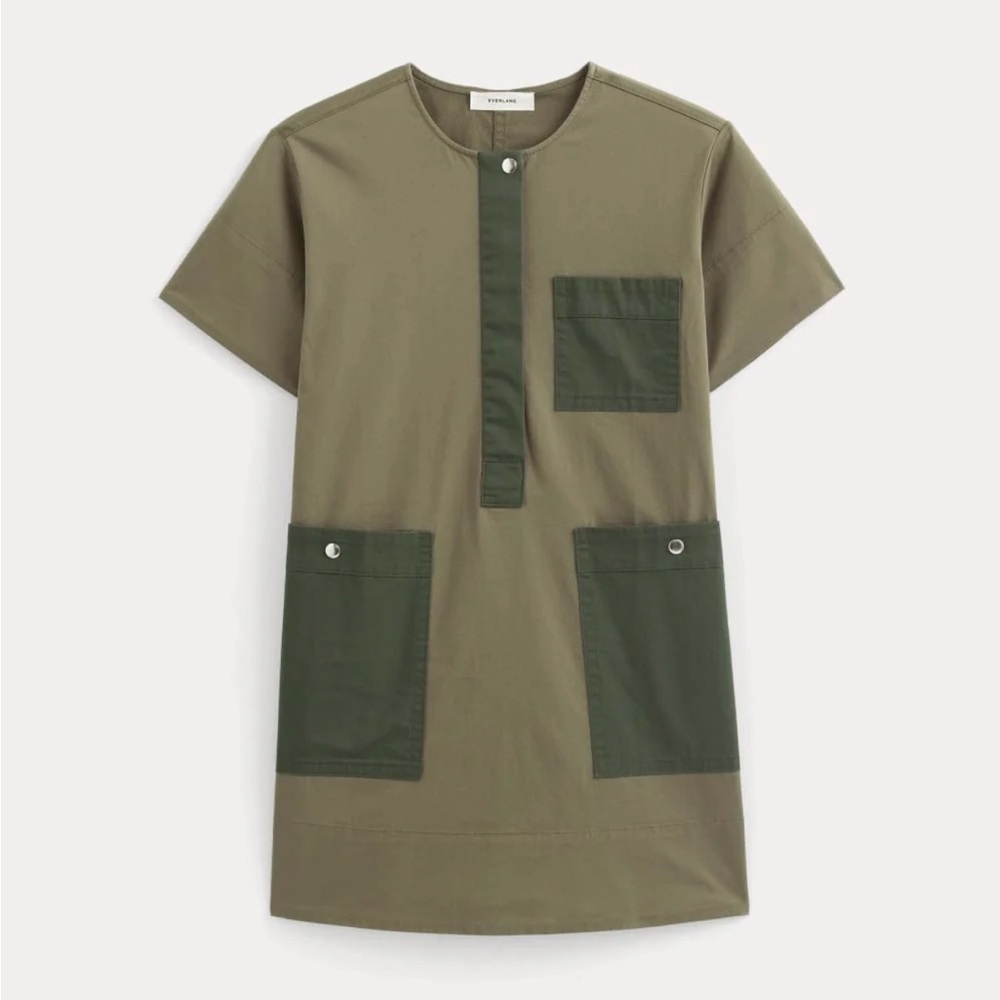 New With Tag (NWT) Everlane Green Pocket Dress Small